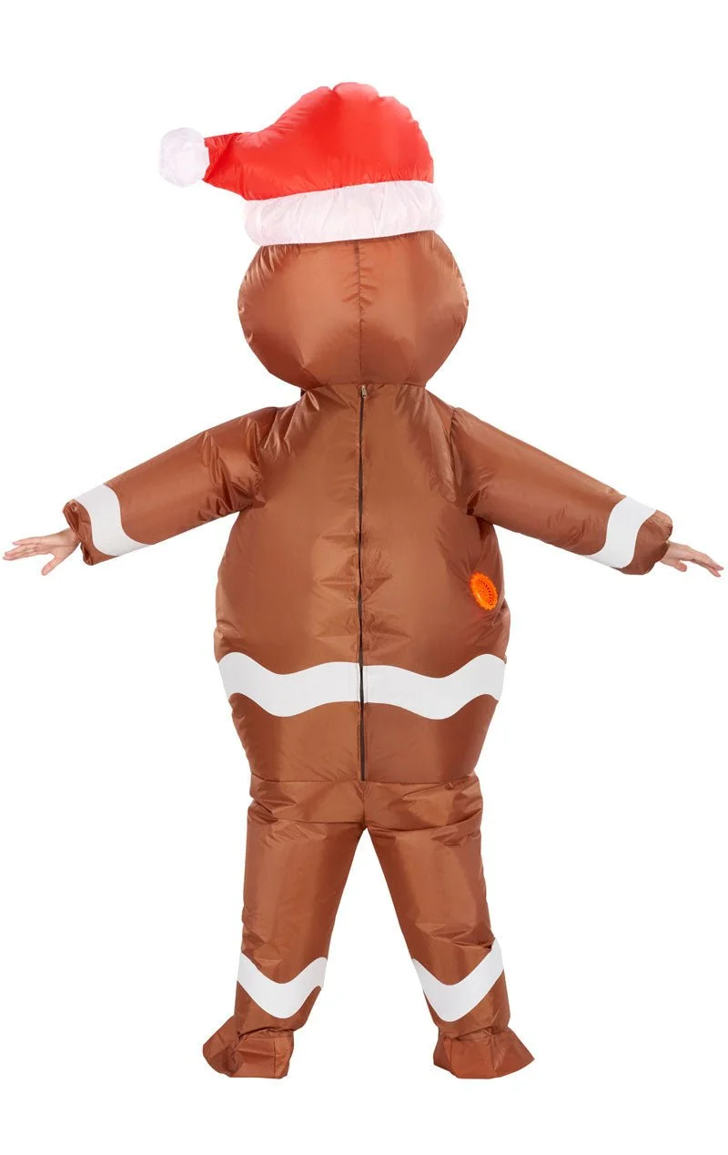 GENERIC Adult Inflatable Gingerbread Man Costume 2 GENERIC Adult Inflatable Gingerbread Man Costume - Image 2