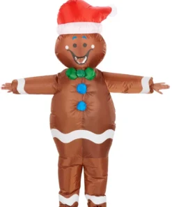 Joke Sale Store 14 GENERIC Adult Inflatable Gingerbread Man Costume