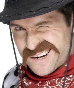 Smiffys Brown Cowboy Moustache
