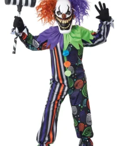 GENERIC Childrens Funhouse Fiend Clown Costume
