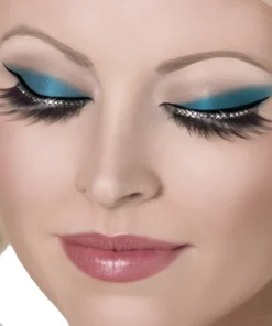 Smiffys Long Diamante Eyelashes