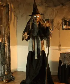 GENERIC Lunging Witch Animated Halloween Decoration