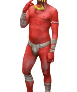 Mens Red Jaw Dropper Orc Morphsuit Costume