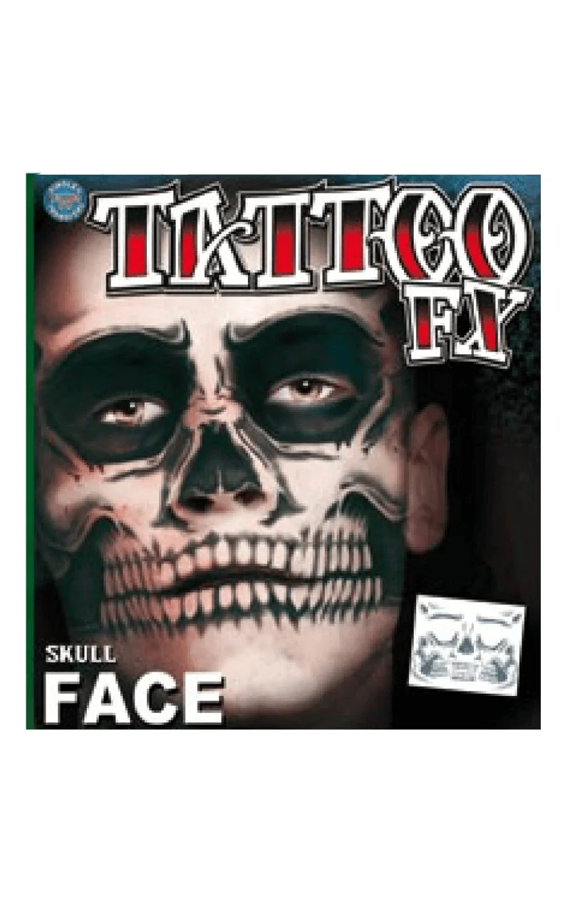 Skull Face Tattoo 1 Skull Face Tattoo