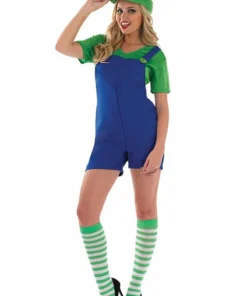 GENERIC Womens Green Plumber Costume