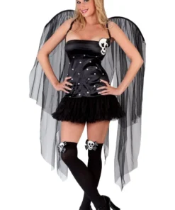 GENERIC Womens Skull Fairy Costume